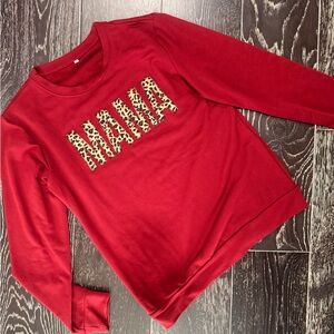 Red 'MAMA' Sweatshirt